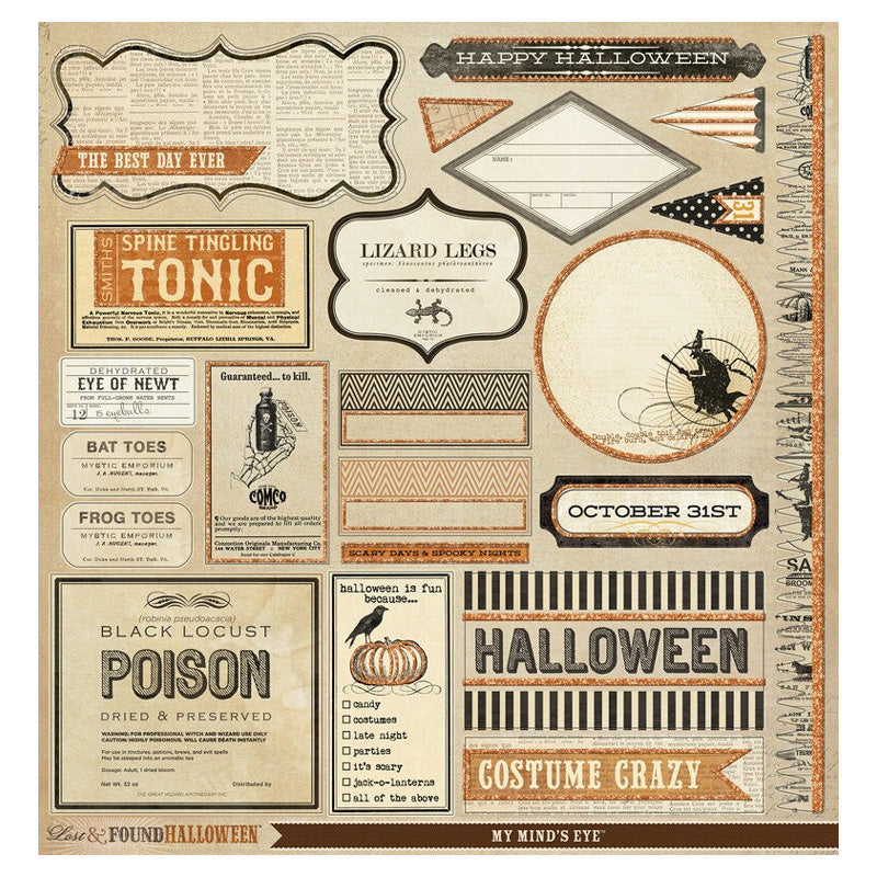 My Minds Eye Lfh Glit'rd Accessories Sheet