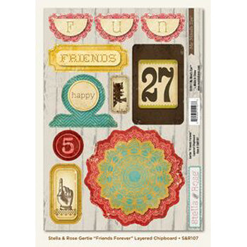 My Minds Eye Friends Forever Layered Chipboard Singles