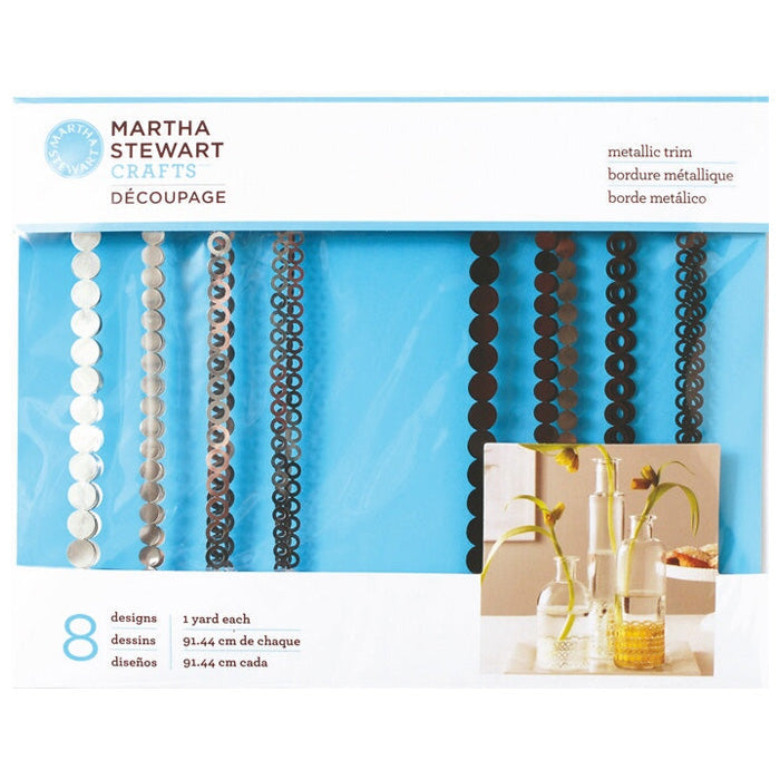 Martha Stewart Crafts Decoupage Metallic Trims - Pewter