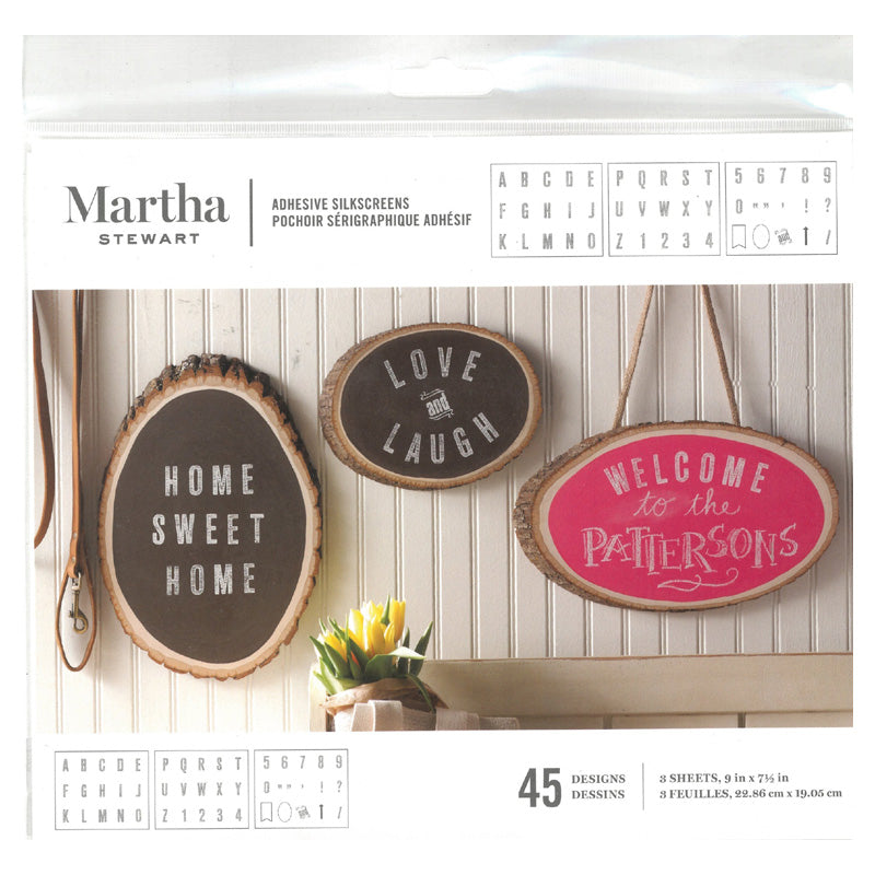 Martha Stewart Crafts Stencils Striped Alphabet