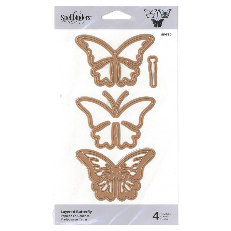 Spellbinders Layered Butterfly Etched Die