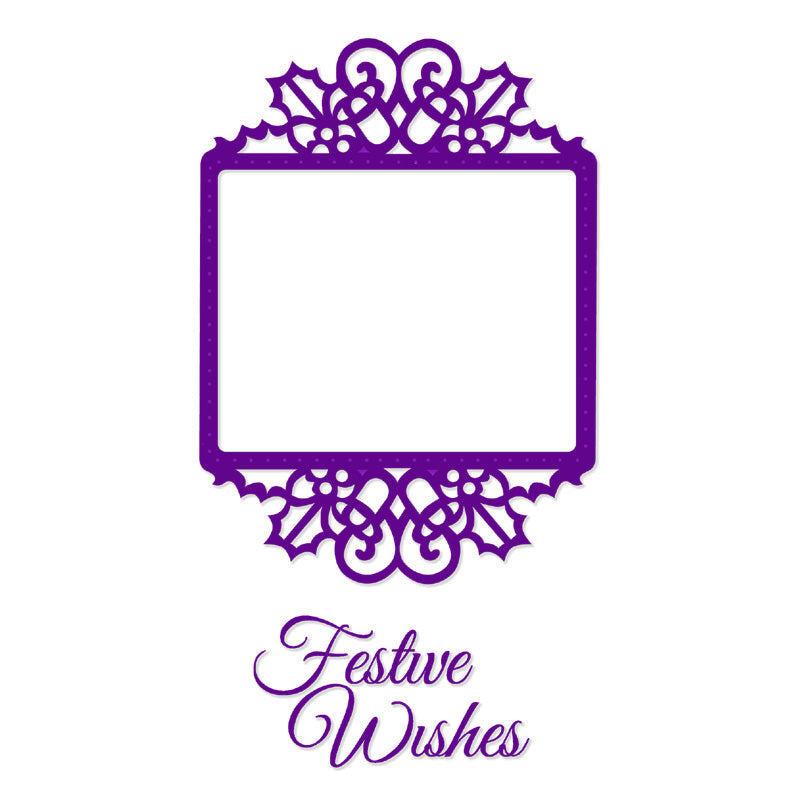Sue Dix Festive Wishes Sweet Dixie Die & Stamp
