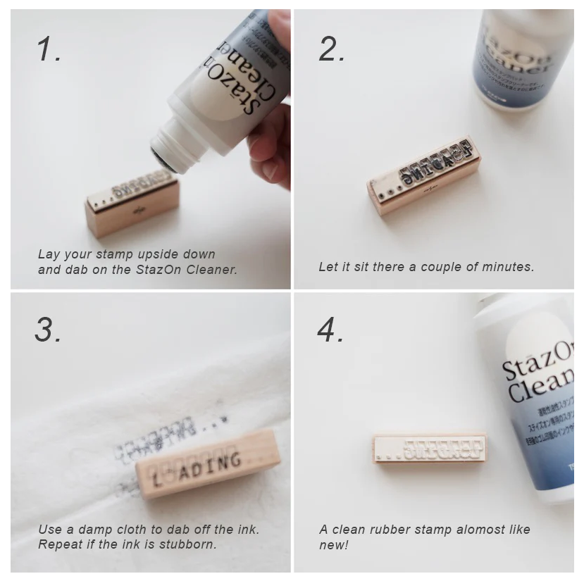 Using Stazon Solvent Cleaner