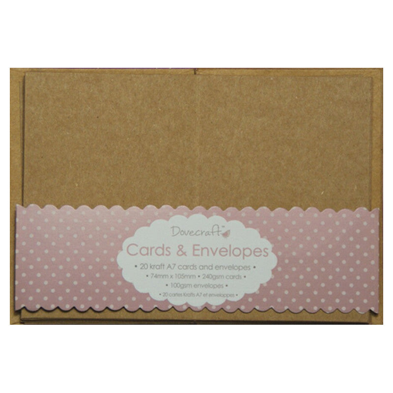 Trimcraft Mini Kraft Rectangle Card & Envelope