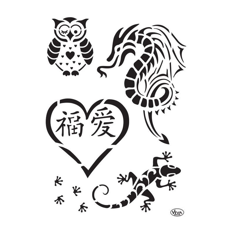 Viva Decor All-purpose Stencil A4 Asia
