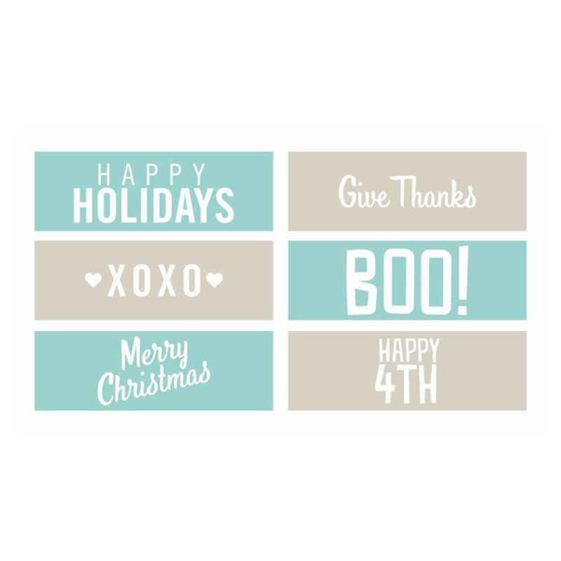 We R Memory Keepers Embossing Strips - Holiday (6 Piece)