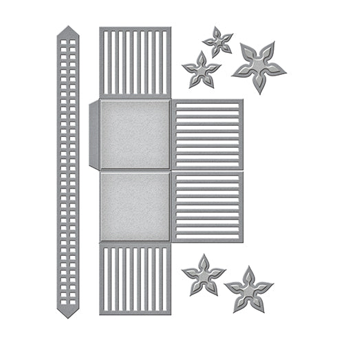 Spellbinders Lattice Floral Basket