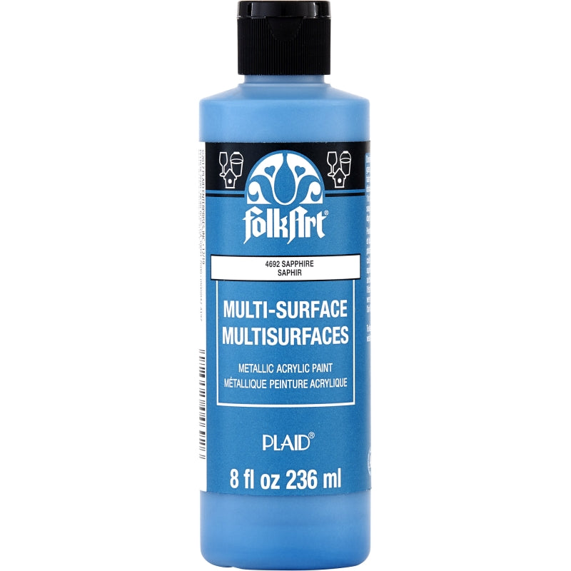 Metallic Sapphire Folkart Multi-surface Specialty Colours 8oz
