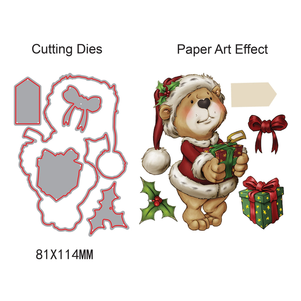 Debbi Moore Designs Match It Dies - Christmas Bears - Santa