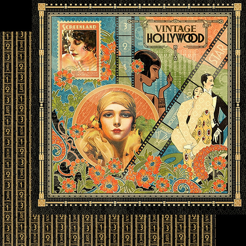 Graphic 45 Vintage Hollywood Packs Of 10 Sheets