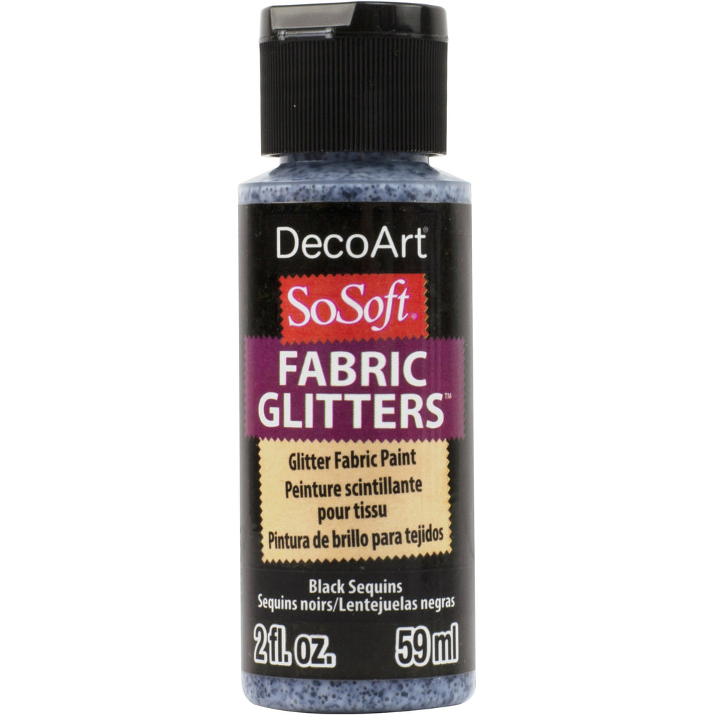 DecoArt Black Sequins Fabric Paint