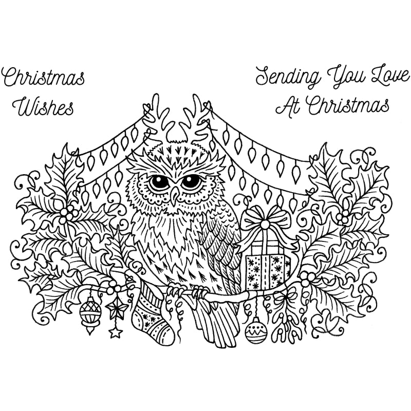 Photocentric Sue Dix Owl Be Ready For Christmas