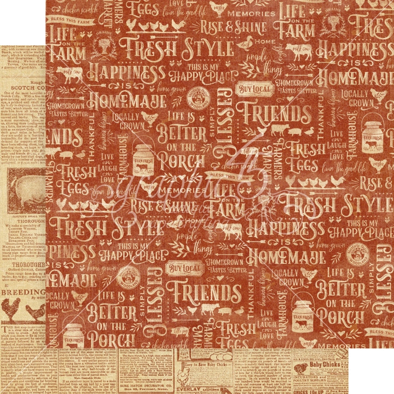 Graphic 45 Fresh Style 12x12 Paper Packs Of 5 Sheets