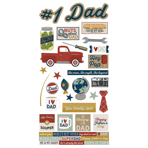 Simple Stories 6x12 Sticker Dad