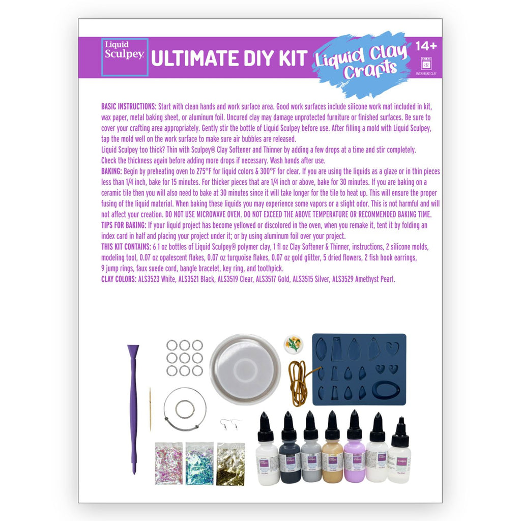 Polyform Ultimate Diy Kit - Liquid Clay Crafts - New!
