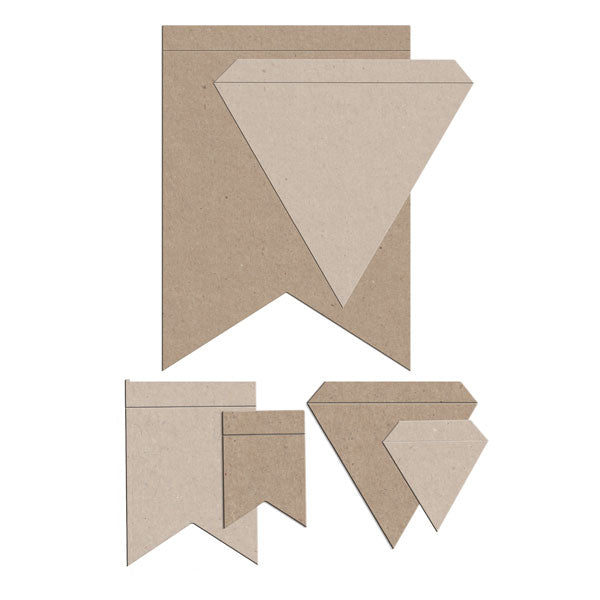 Little B Pennants/cutting Dies