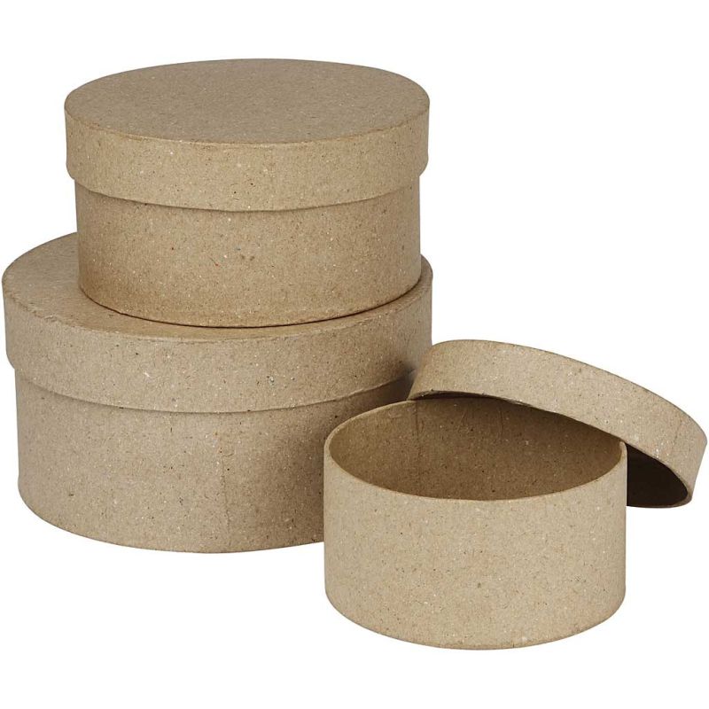 Creativ Round Boxes 3 Pcs