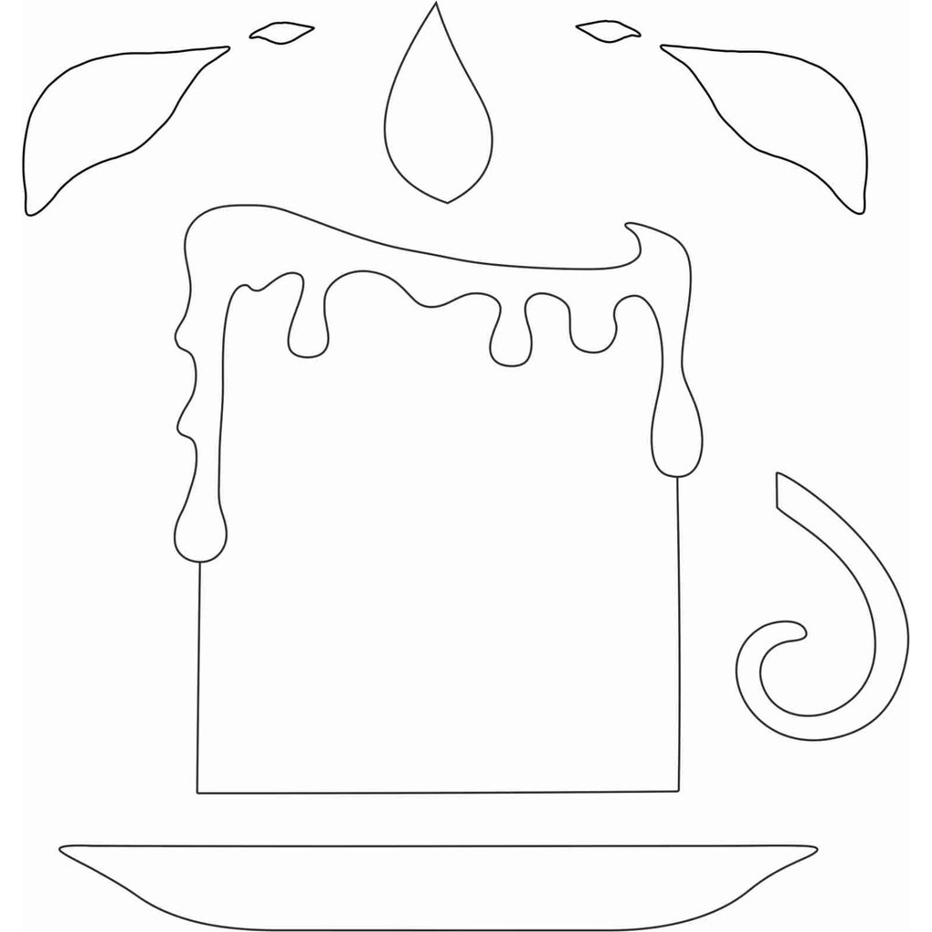 Card-io Candle In The Wind Majemask Stencil