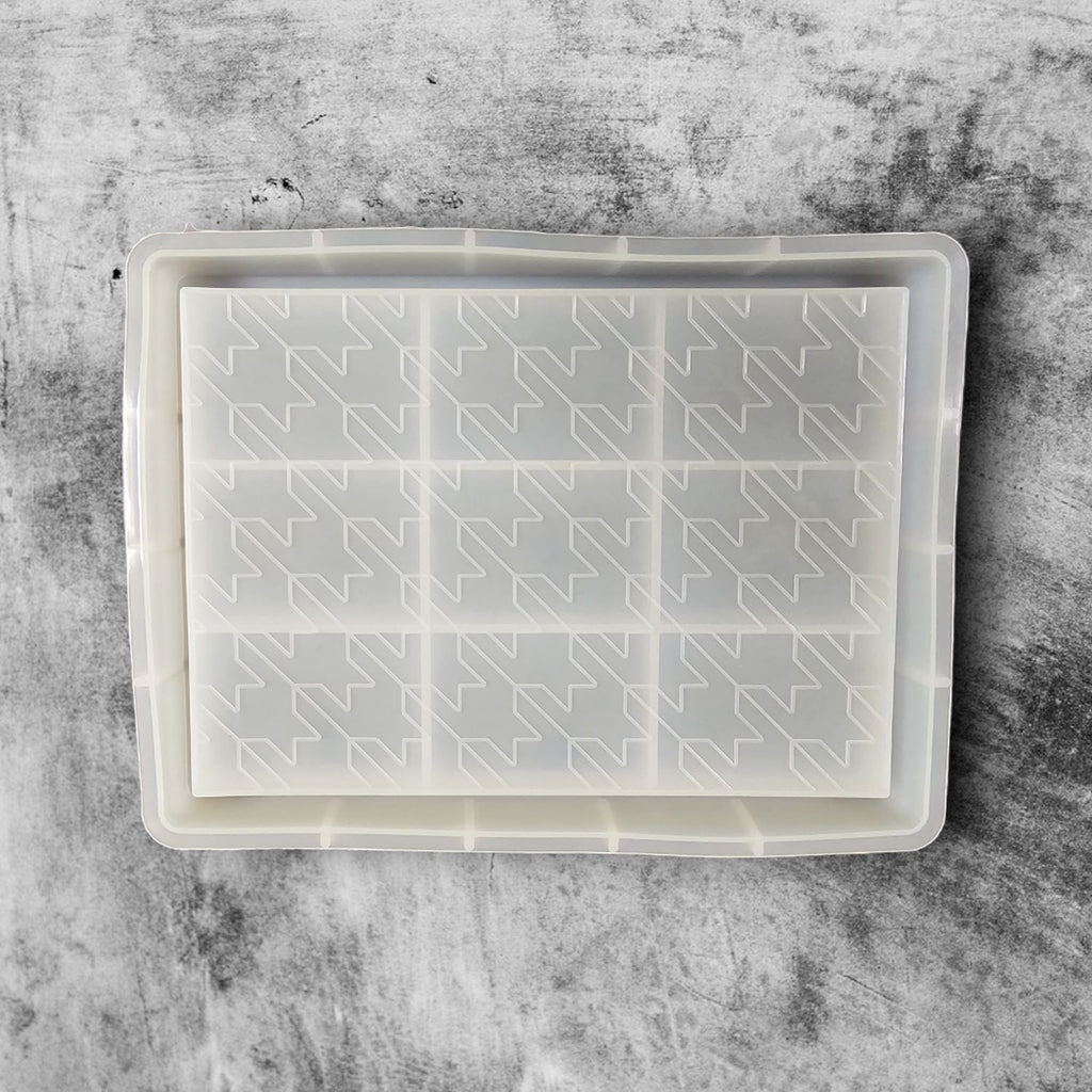 Earlyriser Rectangle Tray With Puzzle Pattern Silicone Mould