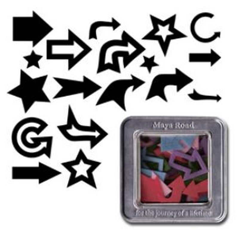 Maya Rd Micro Felt Stars And Arrows - Bright Set