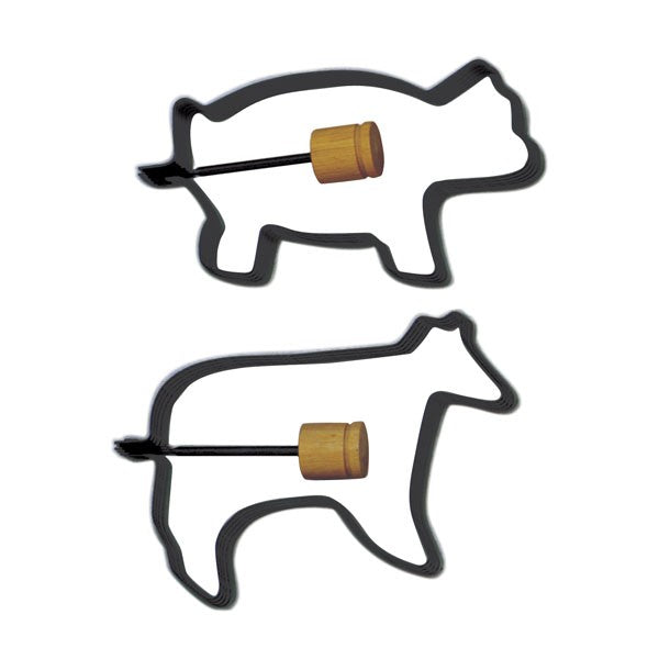 Norpro Pig Cow Pancake Egg Rings - 2pcs