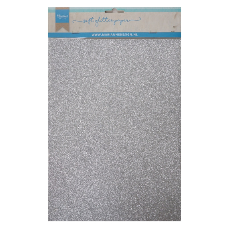 Marianne Design Soft Glitter Paper - Silver