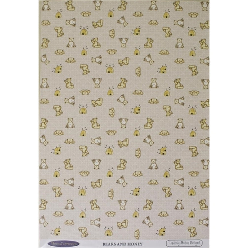 Lindsay Mason Bears And Honey Cardstock Pack Of 10 Sheets