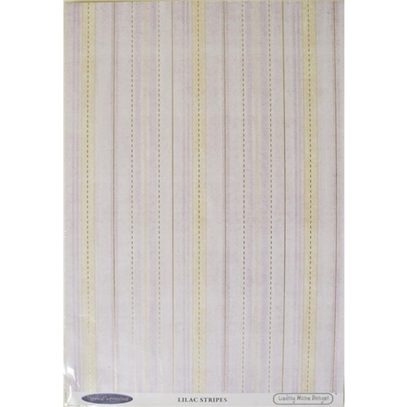 Lindsay Mason Lilac Stripe Cardstock Pack Of 10 Sheets