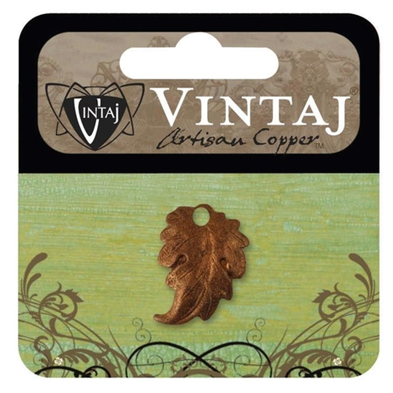 Vintaj Natural Brass Co. 18x3mm Prairie Leaf