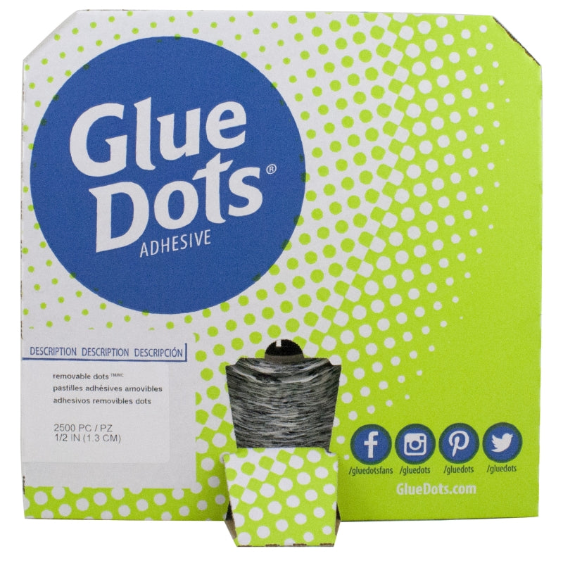Glue Dots 2,500 Count Double Liner Roll Removable