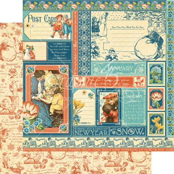 Graphic 45 January Collective Packs Of 10 Sheets