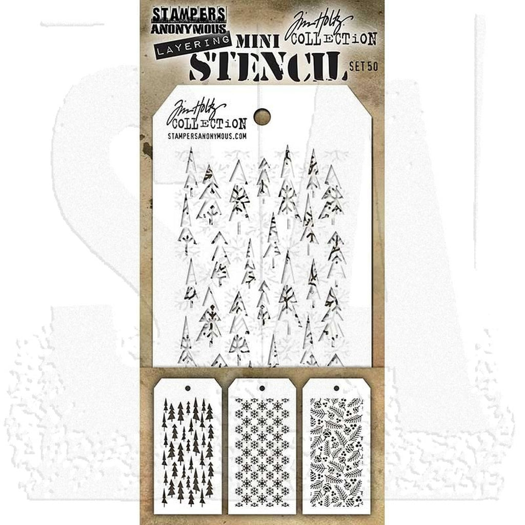Art Gone Wild Mini Stencil Set 50 (3 Ea.)