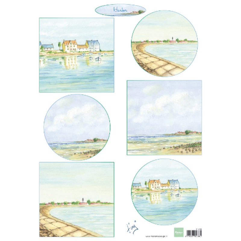 Marianne Design Tiny's Harbours Packs Of 10 Sheets