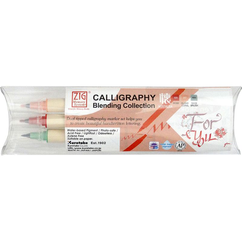 Kuretake Zig Memory Calligraphy Blending 1