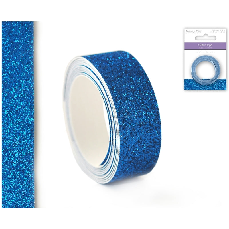 Glit Tape 1.5cmx1.2m Turquoise 3's (3 X Rolls)
