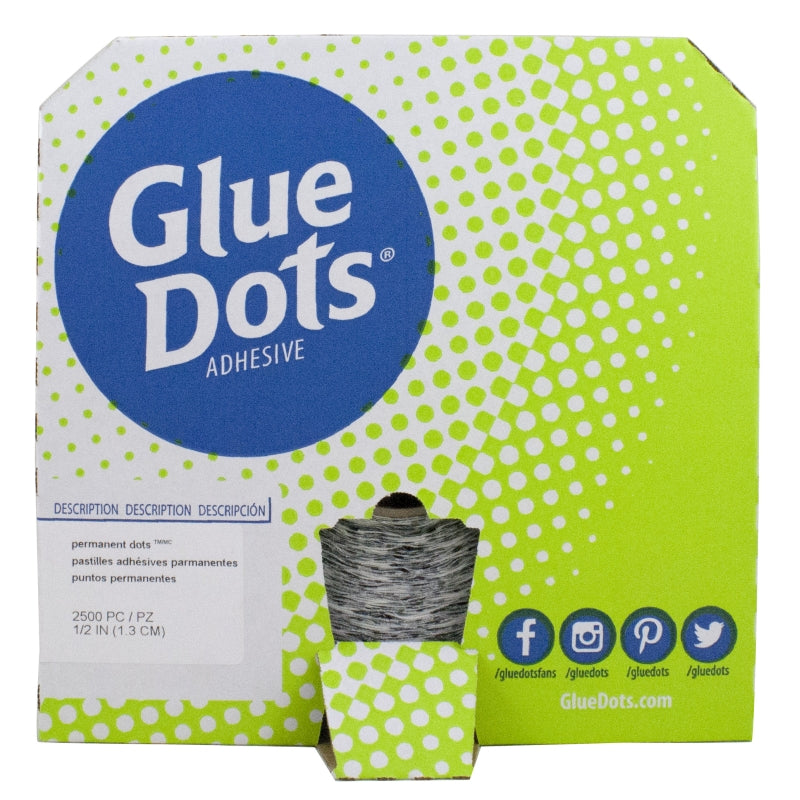Glue Dots 2,500 Count Double Liner Roll Permanent