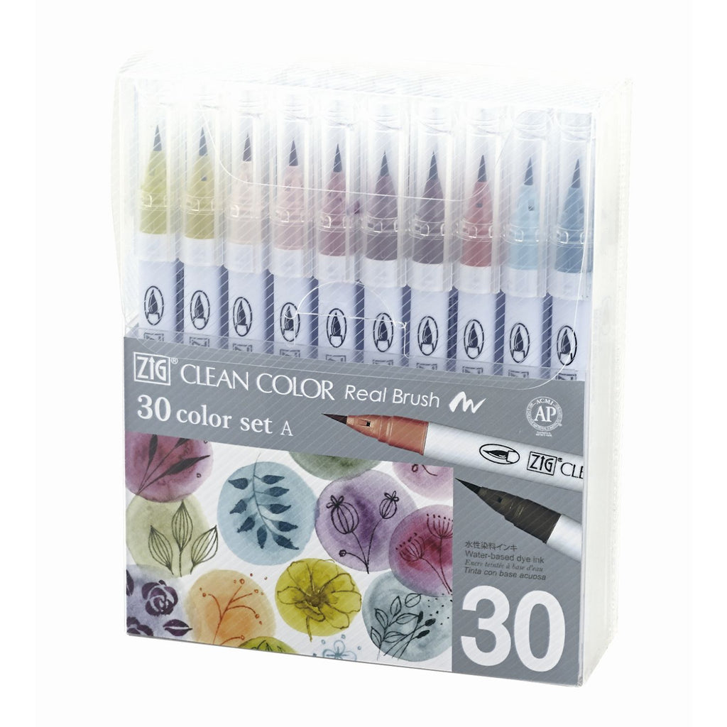 Kuretake Zig Clean Color Real Brush X 30 Color Set