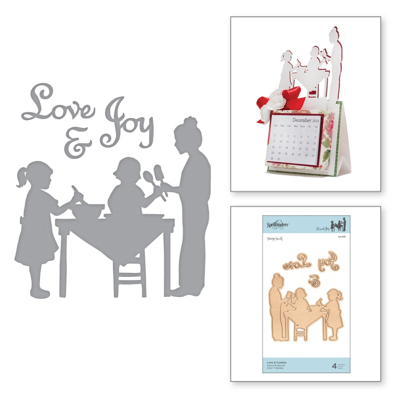 Spellbinders Love & Cookies Etched Dies