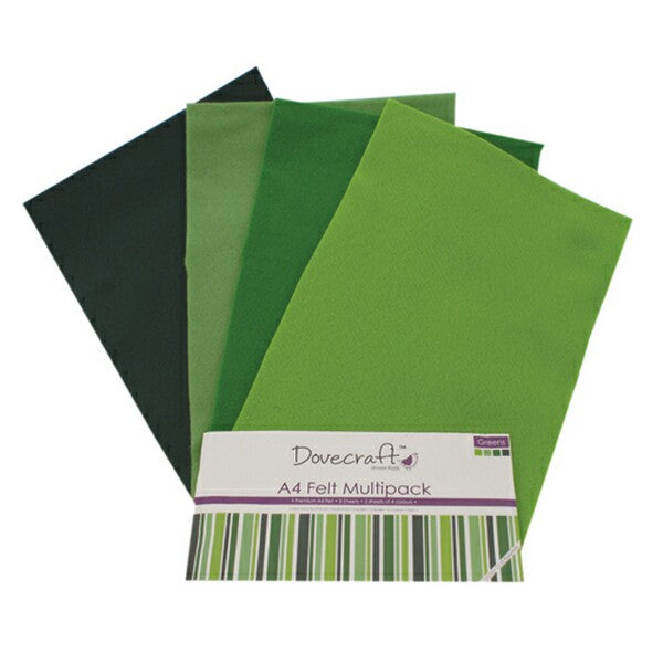 Trimcraft A4 Felt Greens