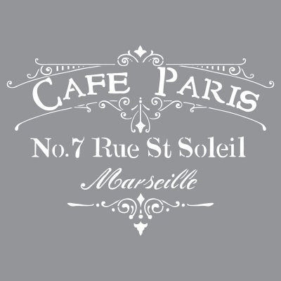 DecoArt Cafe Paris Stencil
