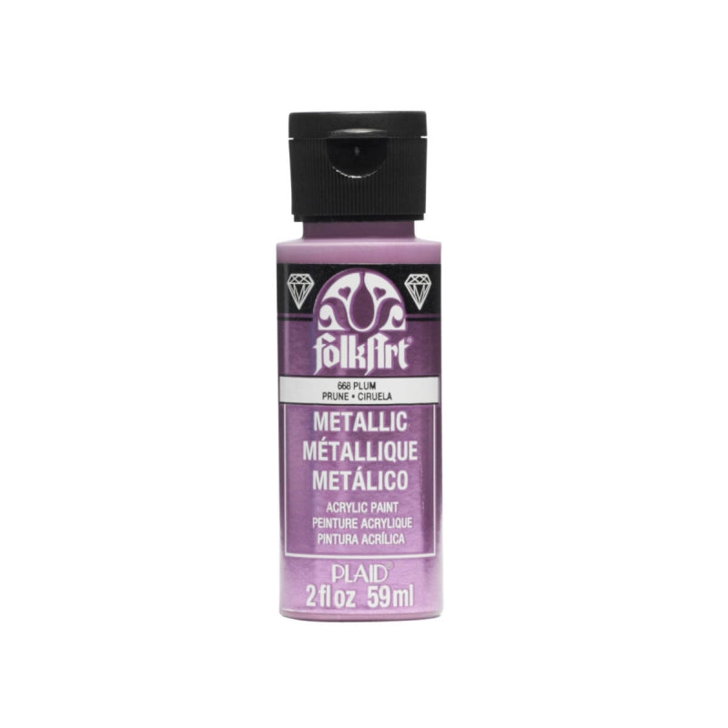 Plum Metallic Folkart 2oz
