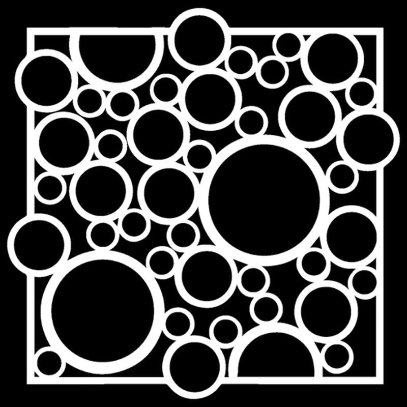 The Crafters Workshop 12x12 Stencil Bubble Rebound