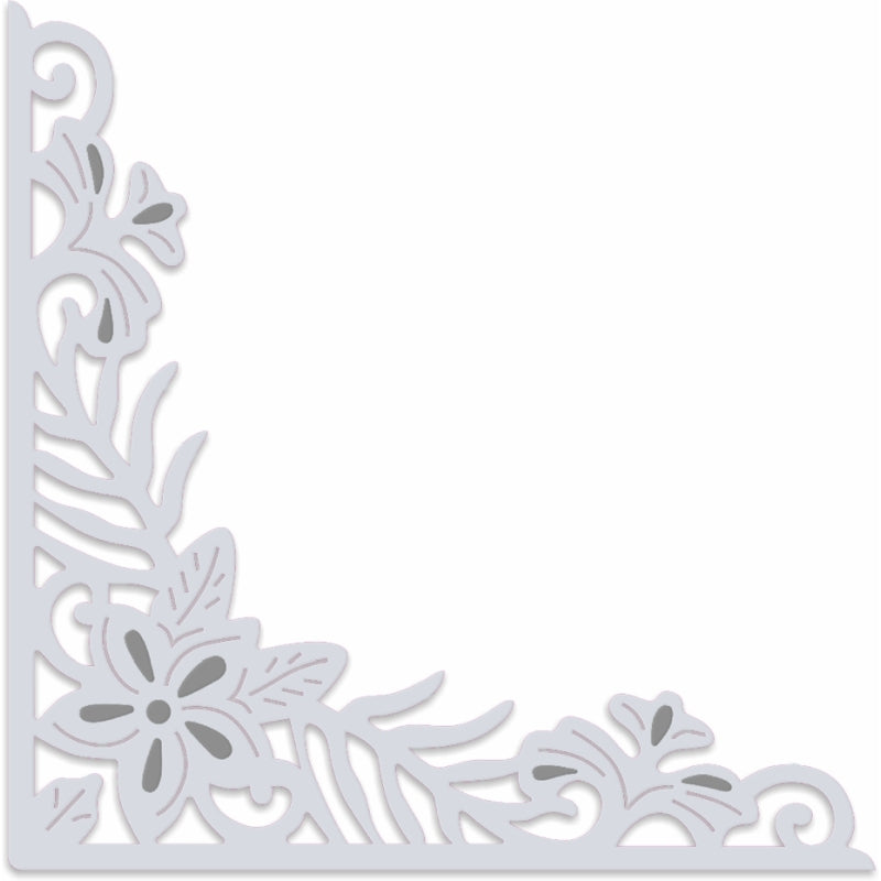 Sue Dix Tropical Flower Corner Sweet Dixie Cutting Die