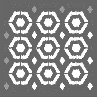 DecoArt Ikat Hexagon Stencil