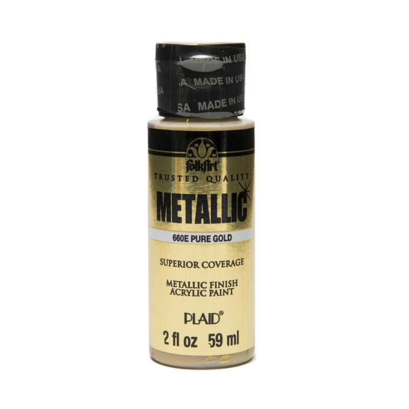 Pure Gold Metallic Folkart- 2oz