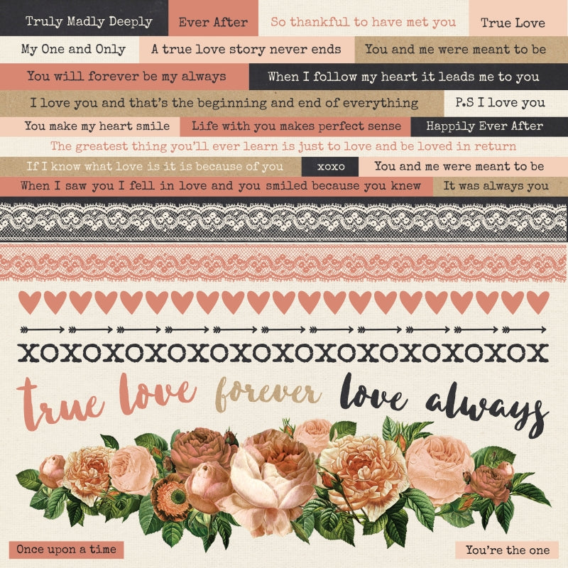Kaisercraft Always & Forever Sticker Sheet