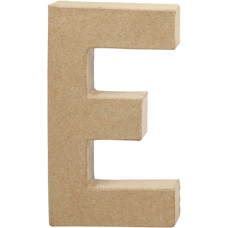 Creativ Letter E - 20.5cm - Single Paper Mã¢che