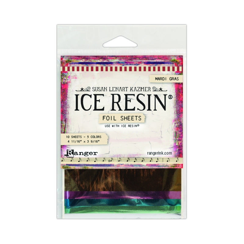 Ranger Ice Resin Foil Sheets-mardi Gras