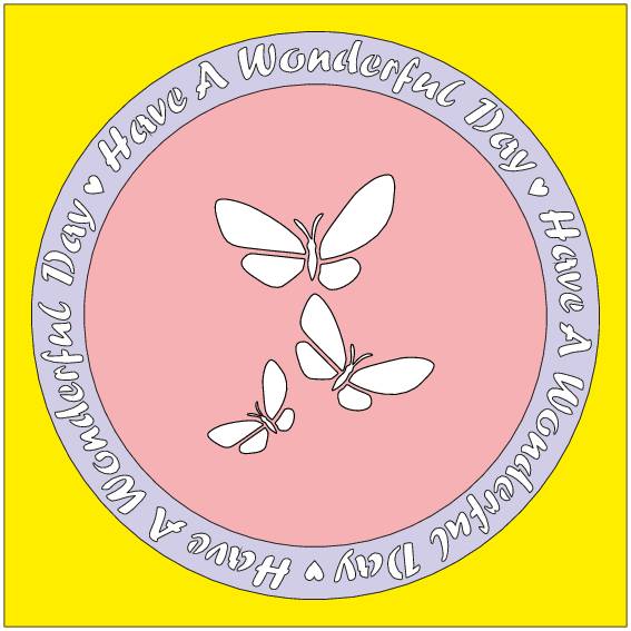 Card-io Wonderful Day - Majemask Stencil