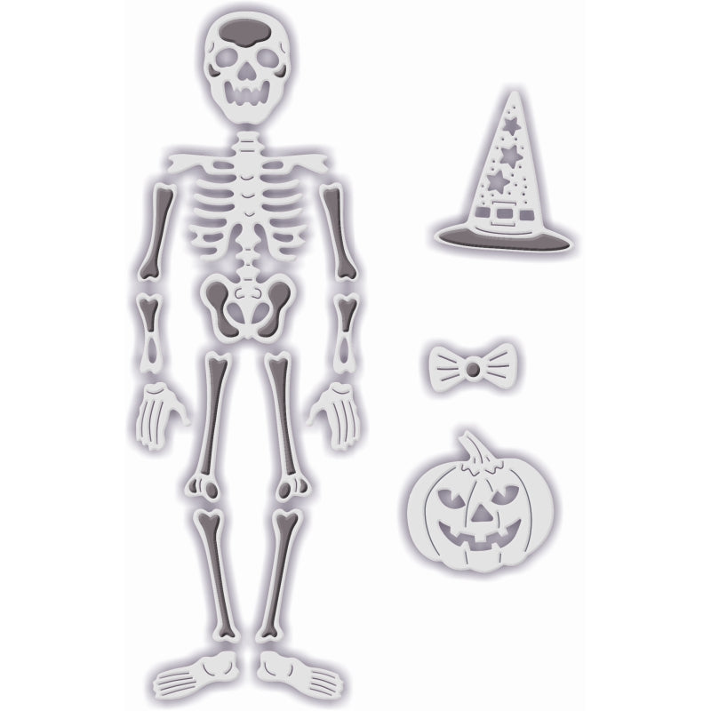 Sue Dix Poseable Skeleton Sweet Dixie Cutting Die